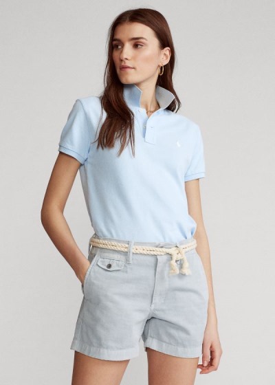 Women's Polo Ralph Lauren Classic Fit Mesh Polo Shirts | 517429NBZ